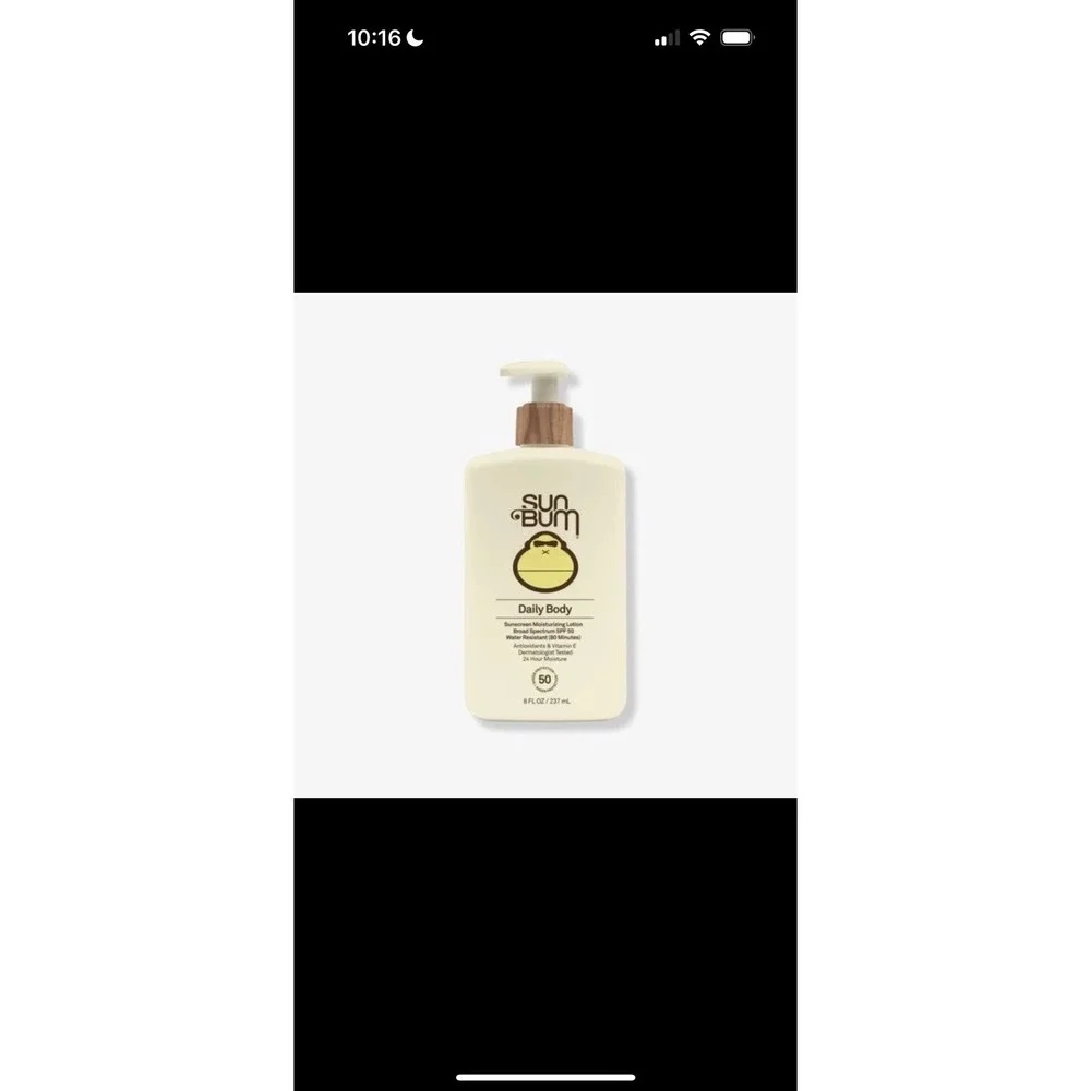Sun Bum SPF 50 Sunscreen Body Lotion Broad Spectrum Moisturizing UVA UVB